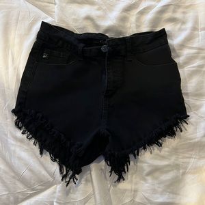 Kancan festival cutoff frayed denim shorts
